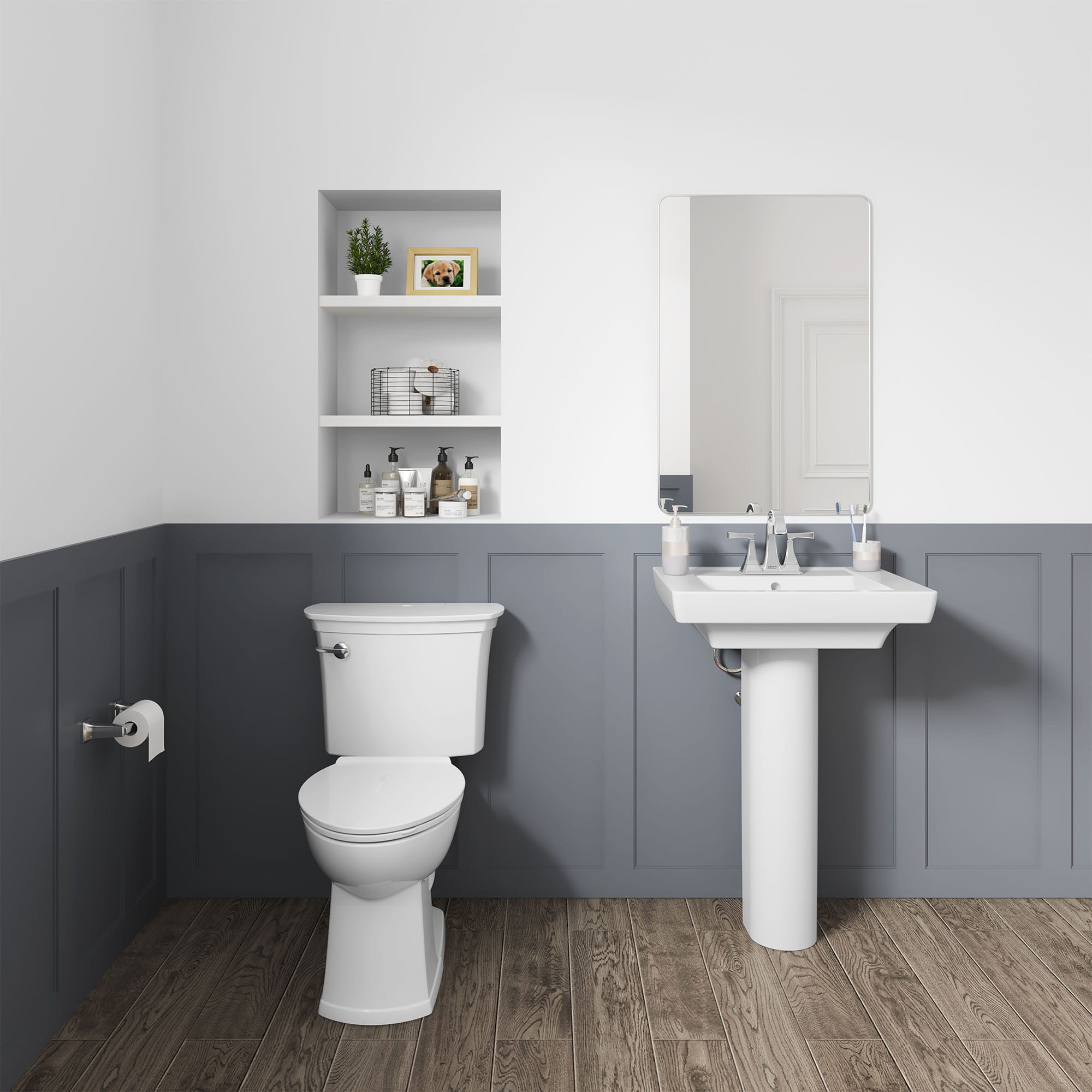 ActiClean® Two-Piece 1.28 gpf/4.8 Lpf Chair Height Elongated Toilet With Seat